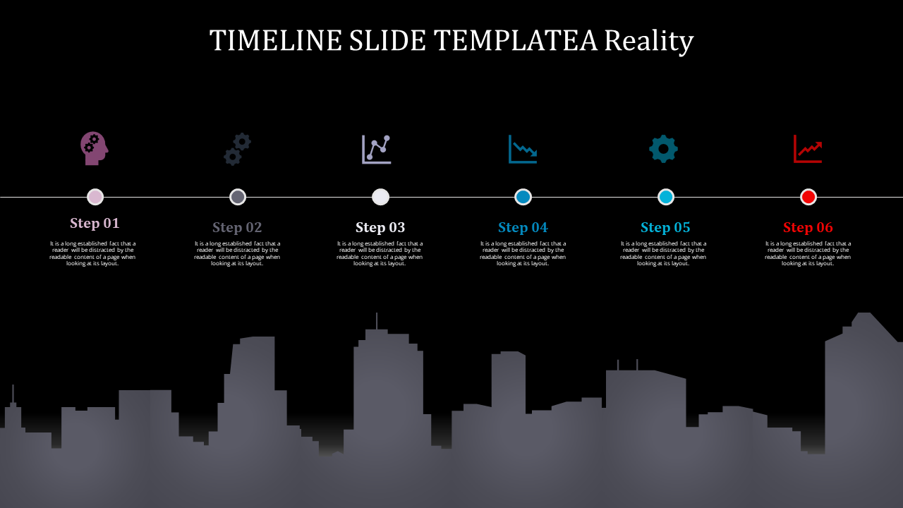 Free -  Awesome Timeline Slide Template for PowerPoint and Google Slides